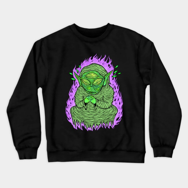 Psychic Elf Crewneck Sweatshirt by flynnryanart